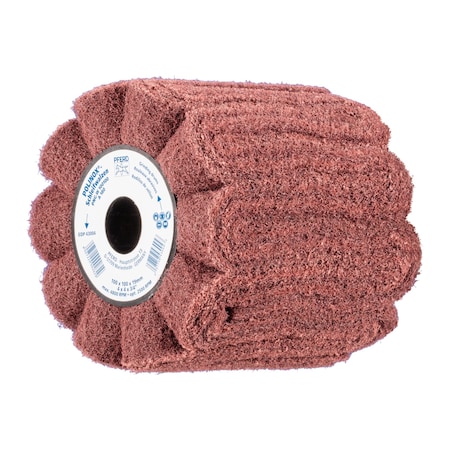 Pferd 4" x 4" POLINOX Non-Woven Finishing Drum - 3/4" AH, PNG, A/O 180 Grit 43004